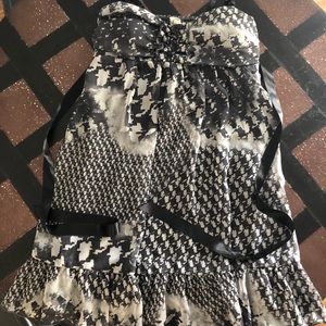 Houndstooth Print Dress